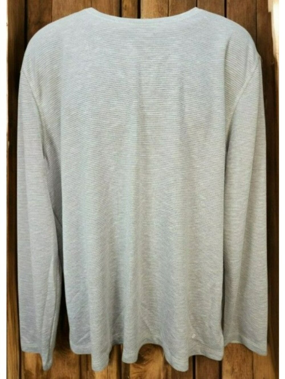Orvis Mens Classic Collection Gray Striped Long Sleeve Shirt Size XL